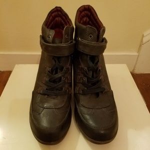 High Top Wedge Sneakers